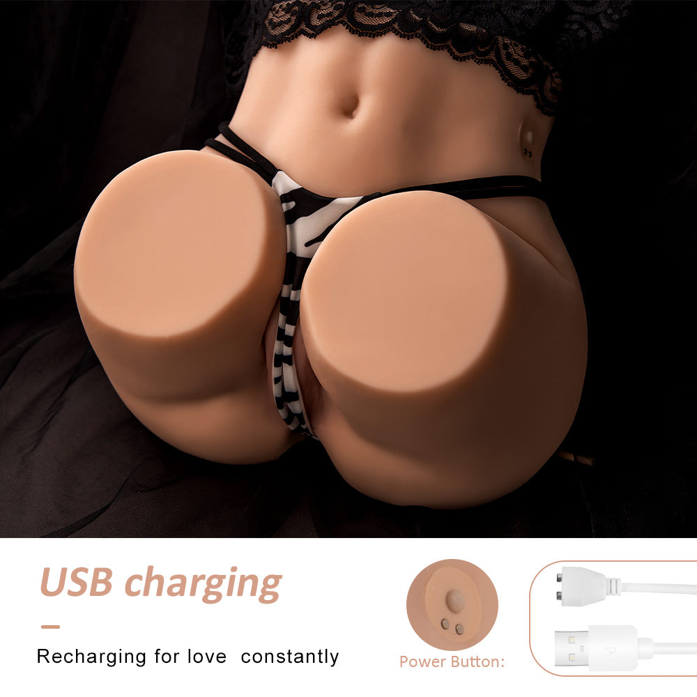 US Stock - Torso Ass Electric Sucking Sex Doll SQ-MAS50090V