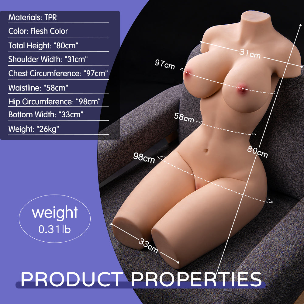 US Stock - Doll SQ-MA20048 Torso TPE Sex Doll Adult Love Doll