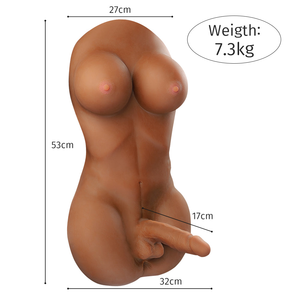 US Stock - Transgender Realistic Ladyboy Lesbian Sex Doll XS-MA30010 Torso Shemale Adult Love Doll