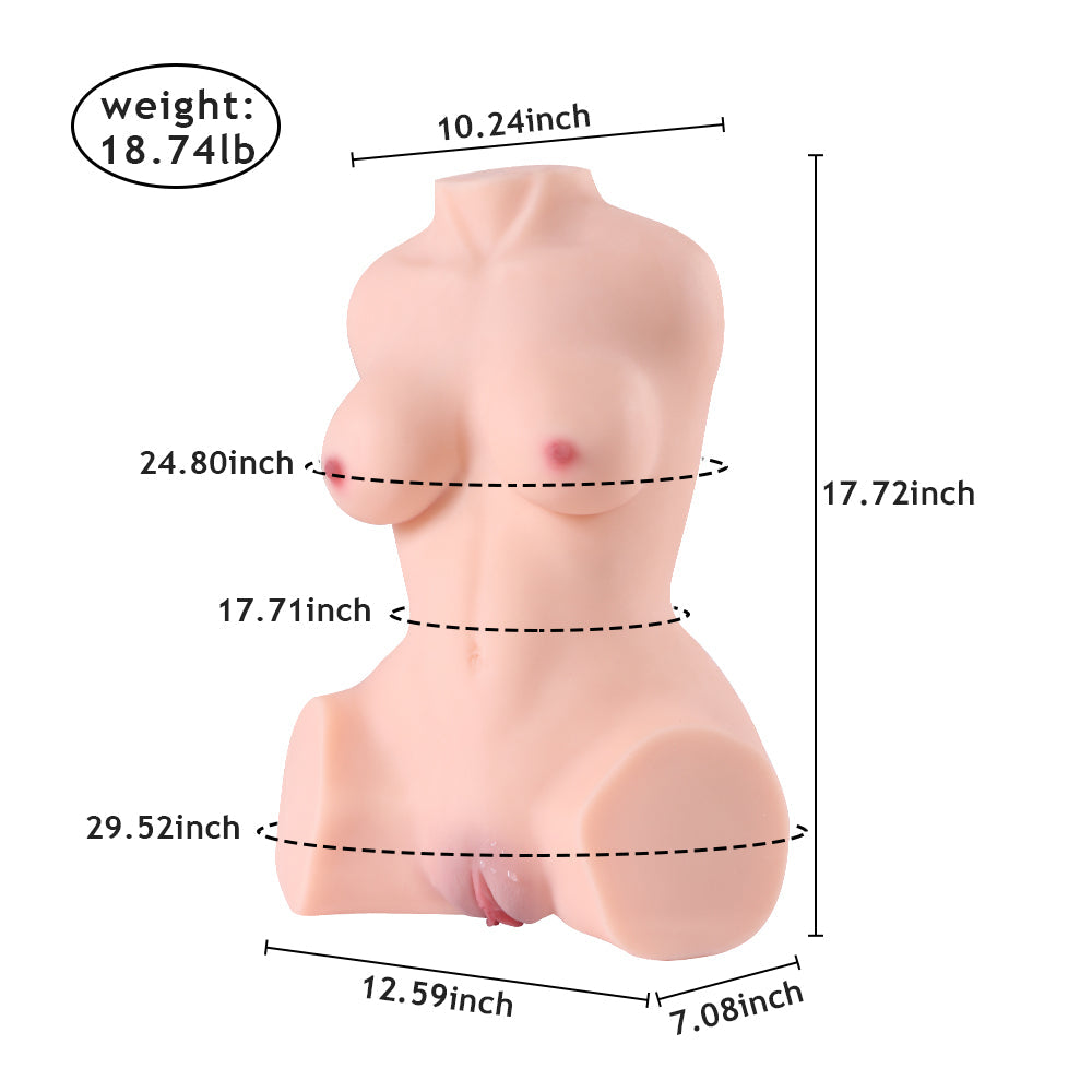 EU Stock - SQ-MA20015 Realistic Torso Sex Doll TPE Love Doll