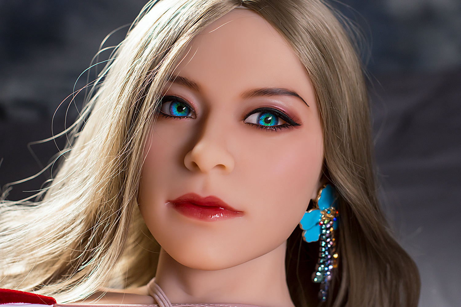 Lucia 160cm with #42 Blue Eyes Realistic Sex Doll TPE Adult Love Doll