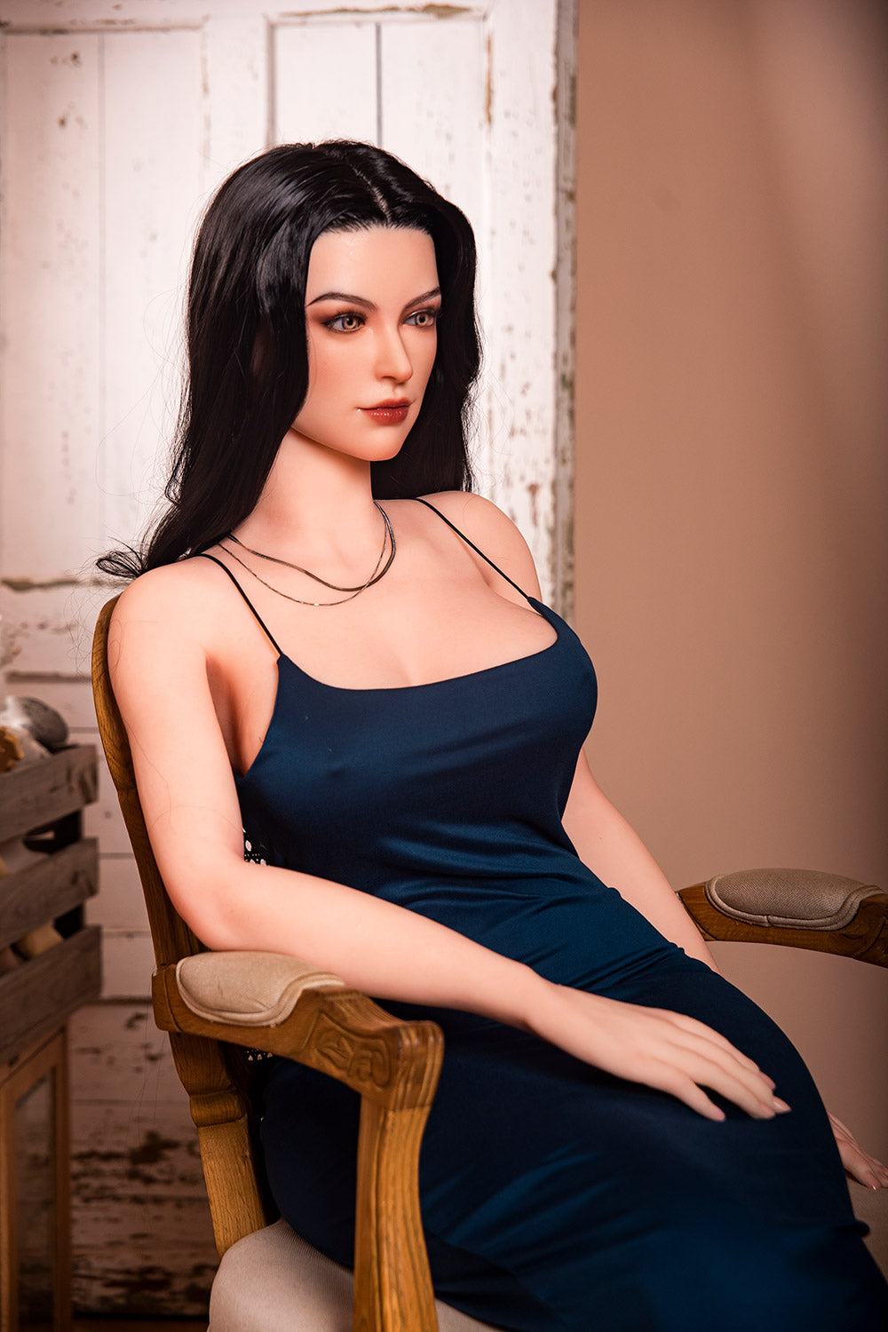US Stock - RIDMII Karyn 163cm Unique Design Silicone Head Sex Doll Medium Boobs TPE Body Adult Love Doll
