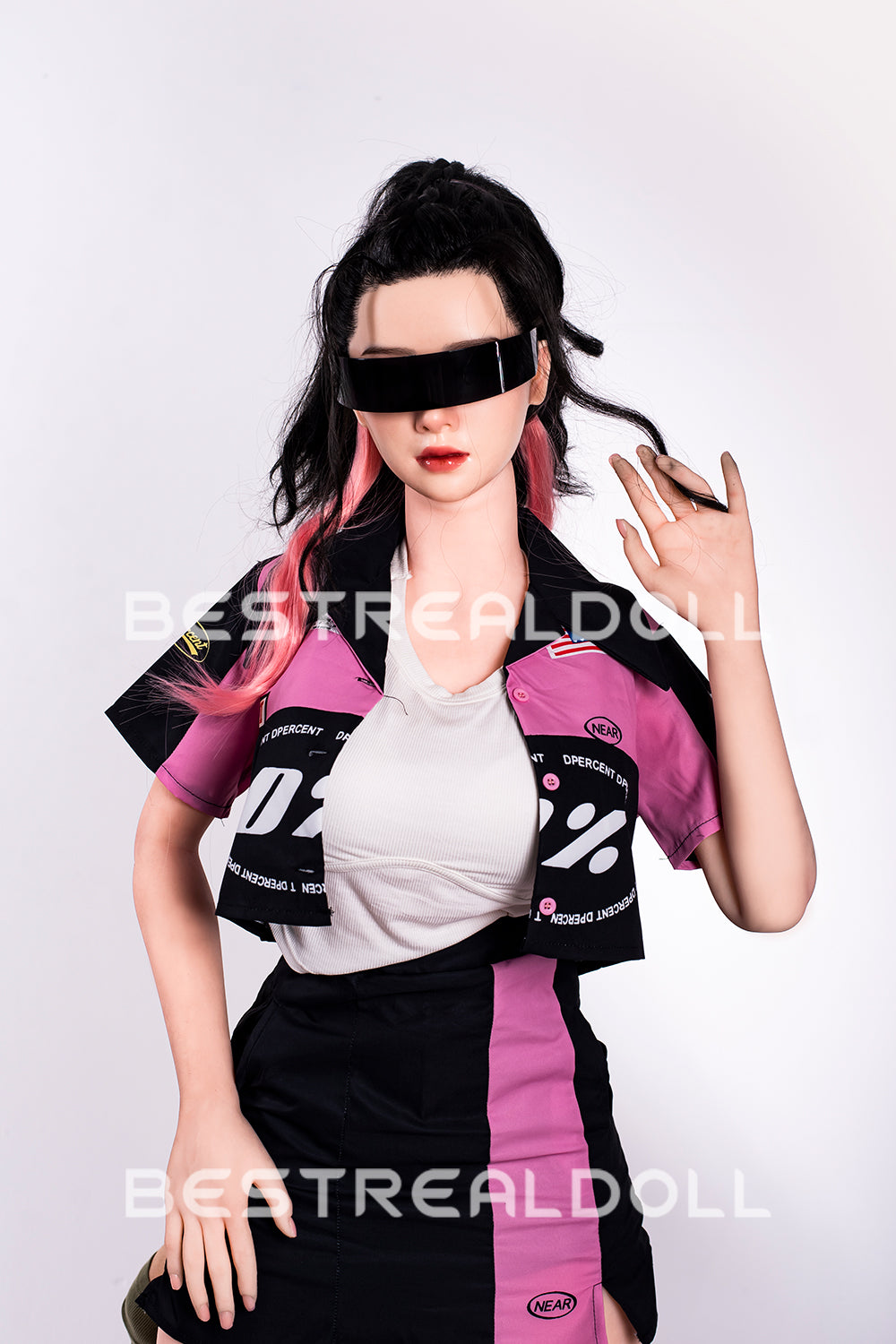 US Stock - RIDMII 163cm Unique Design Muncey Plus Silicone Head Sex Doll TPE Body Medium Boobs Love Doll