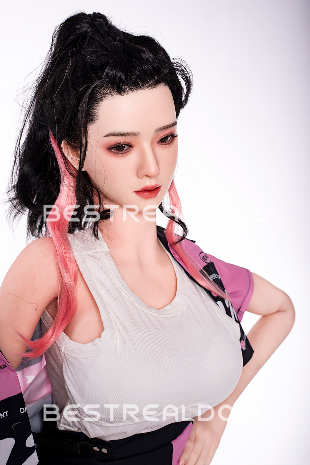 US Stock - RIDMII 163cm Unique Design Muncey Plus Silicone Head Sex Doll TPE Body Medium Boobs Love Doll