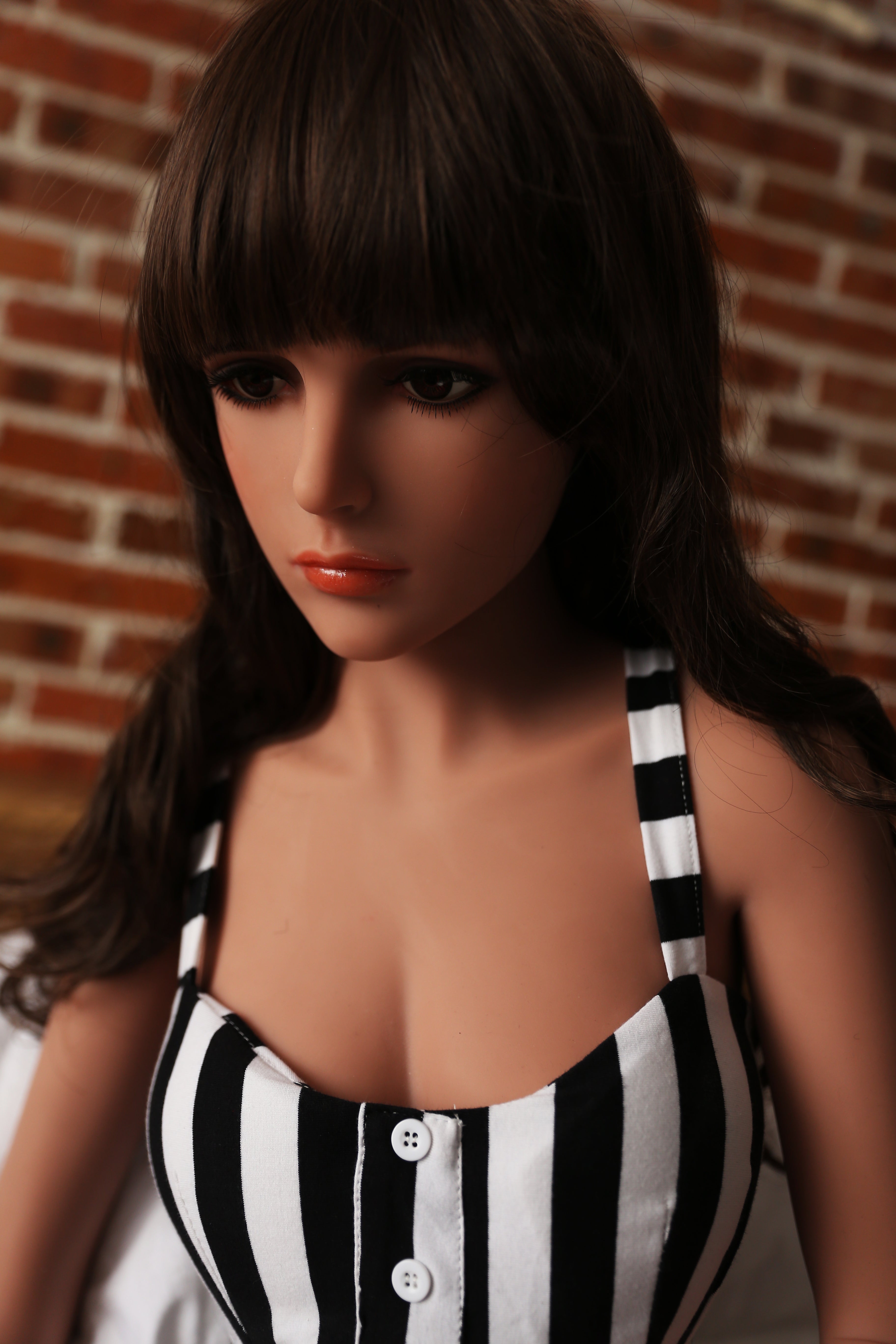Bonnie 155cm #41 Head Realistic Slim Small Breasts TPE Sex Doll Adult love Doll