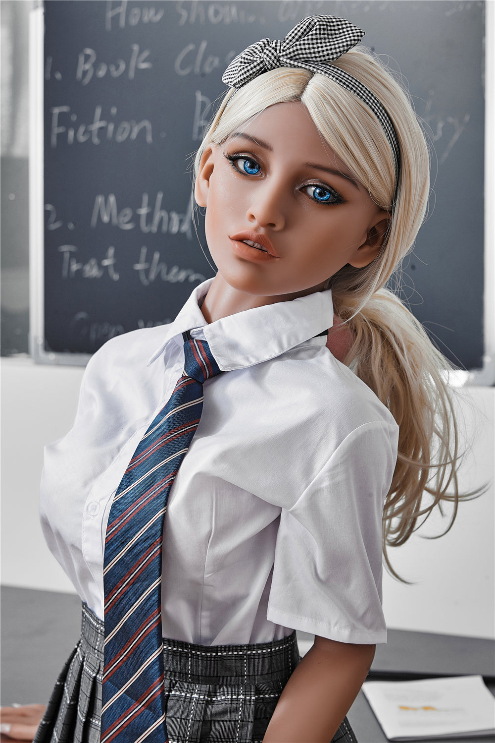 US Stock - RIDMII & Irontechdoll Victoria 150cm #50 Head Small Boobs TPE Sex Doll