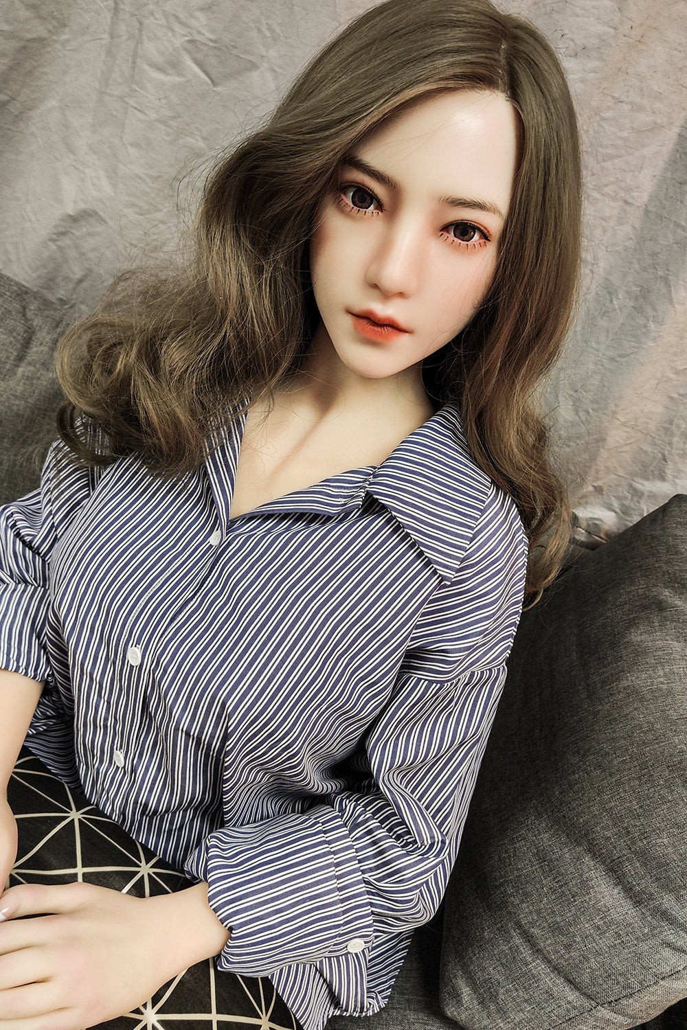 Qiang Asian Silicone Head TPE Sex Doll Smart Talking Adult Doll