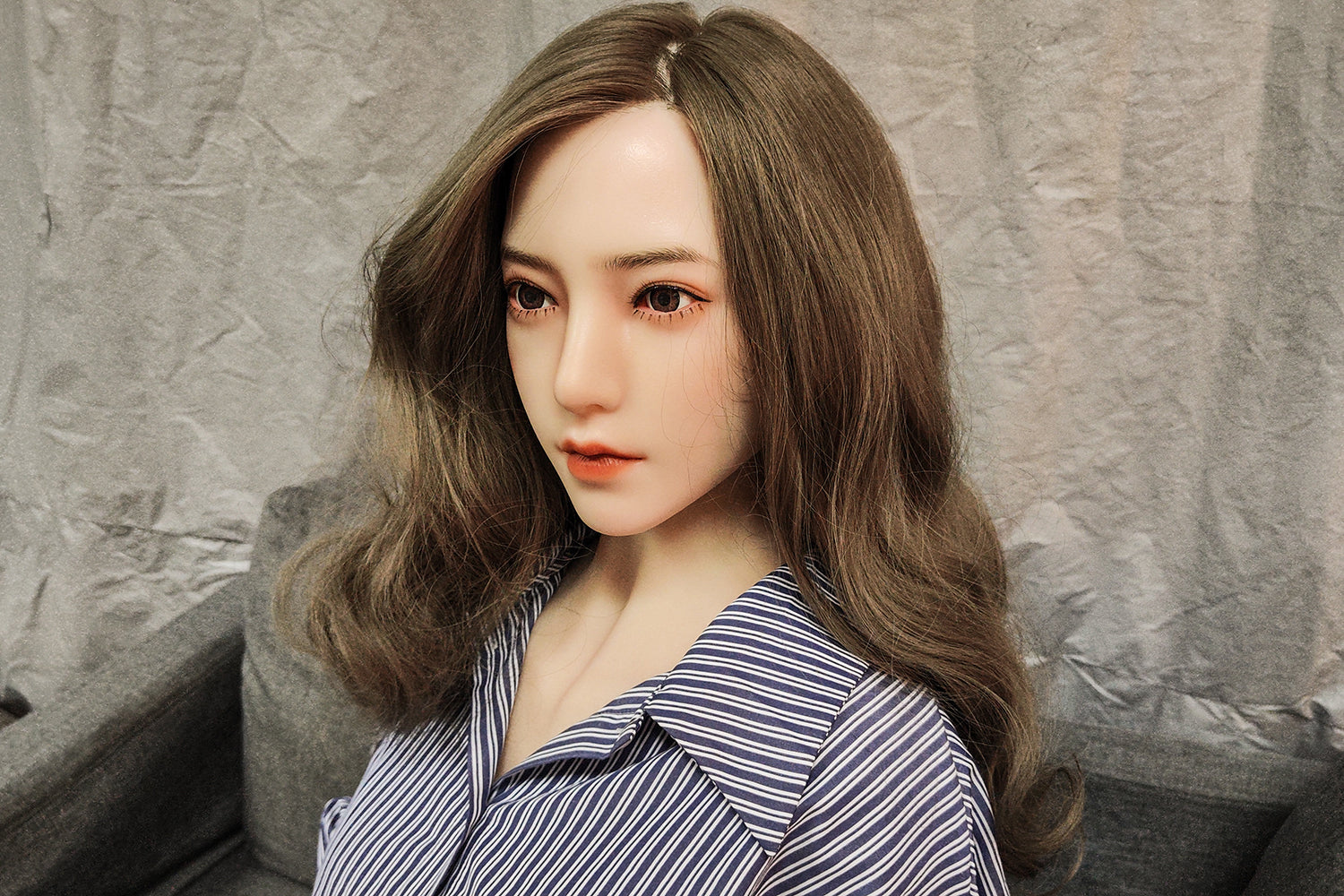 Qiang Asian Silicone Head Adult TPE Doll Head Only