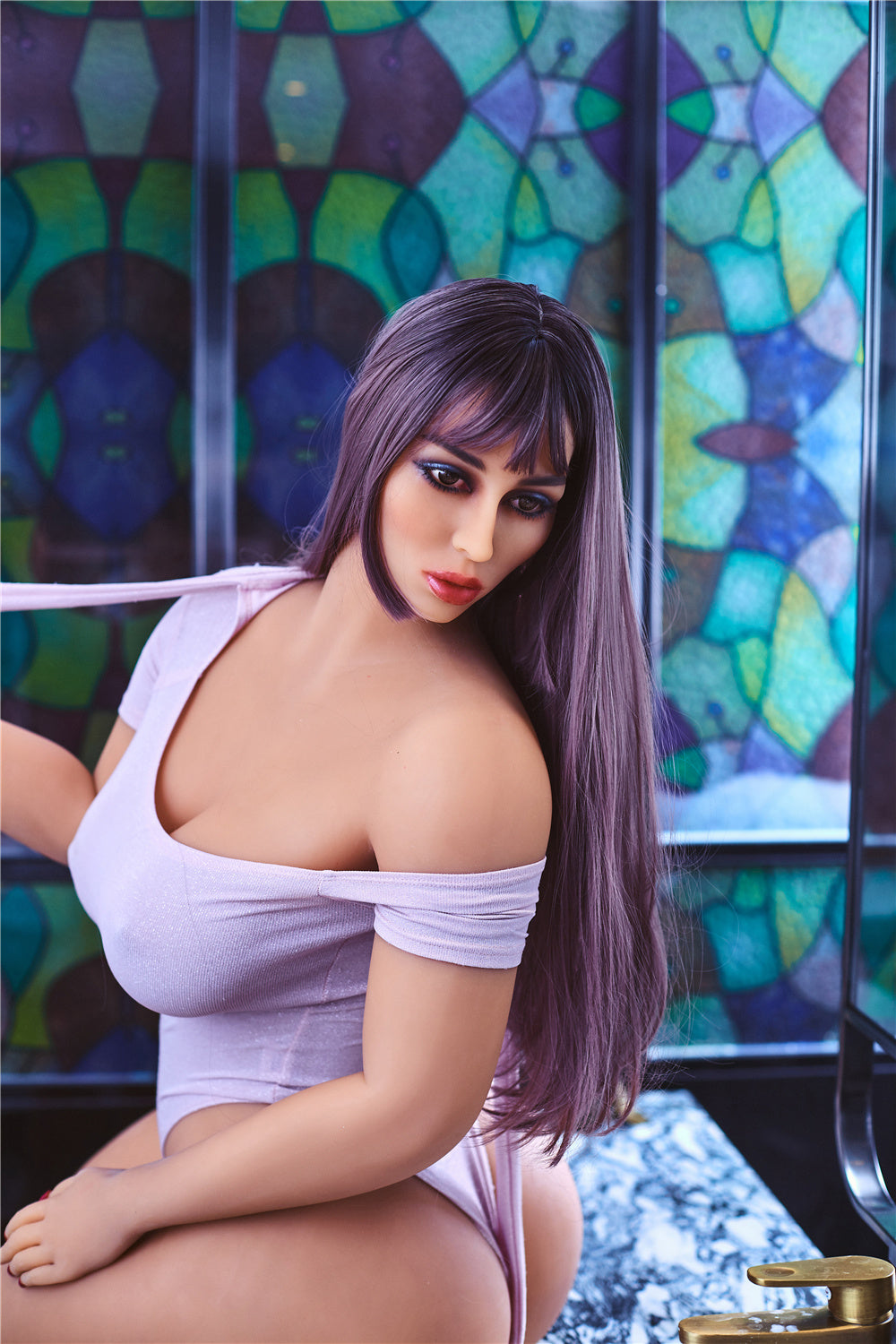 US Stock - Irontechdoll Natalia 156cm #73 Head Big Boobs BBW Adult Love DollTPE Sex Doll