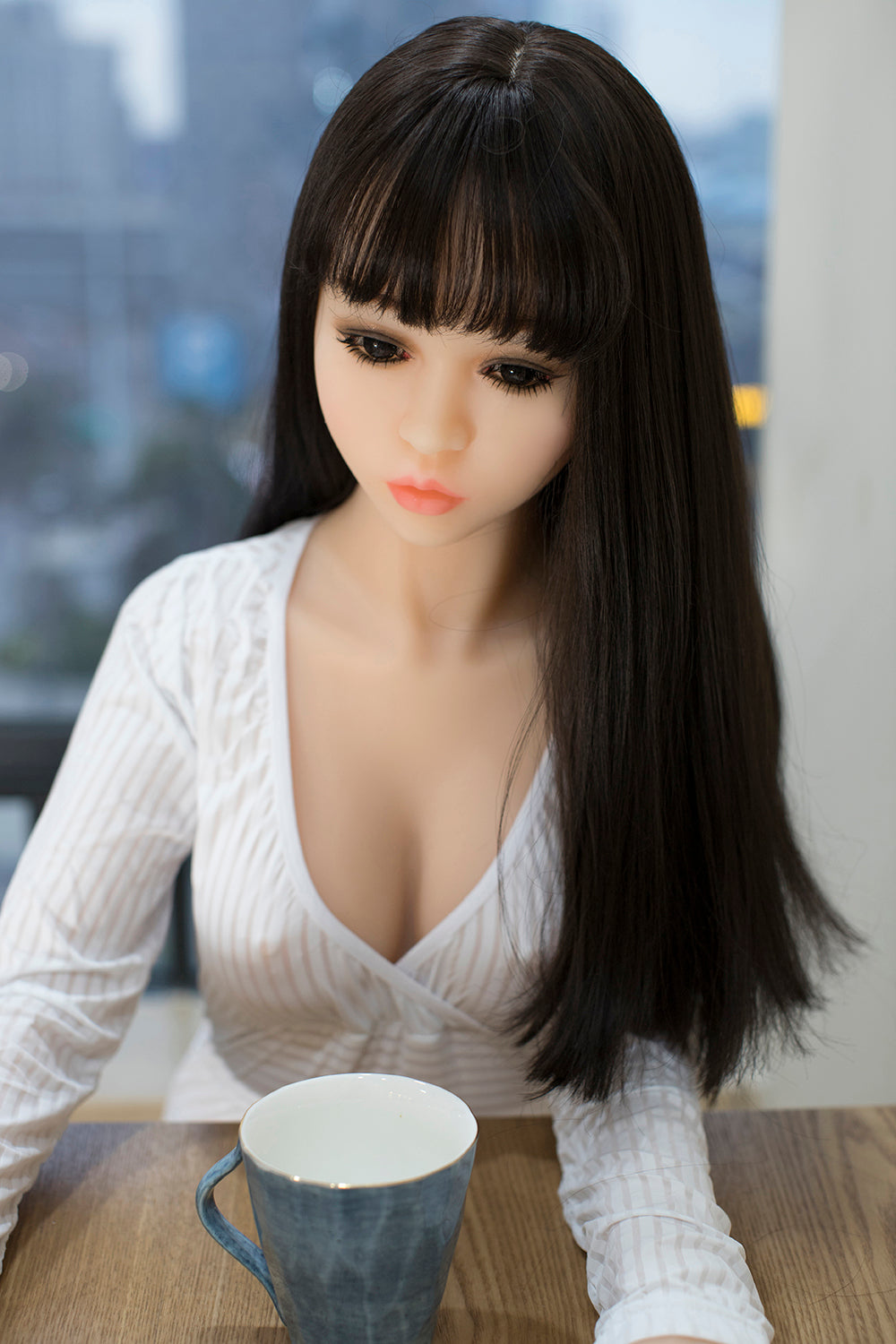 US Stock - Beatrice 158CM #088 Head Cute TPE Sex Doll Realistic Small Breasts Love Doll