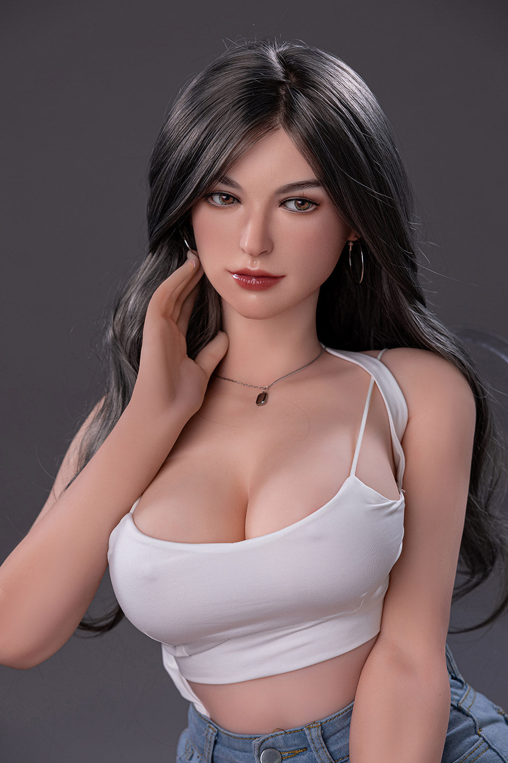 RIDMII Unique Design 163cm Karyn Sex Dolls Silicone Head TPE Body Realistic Love Doll