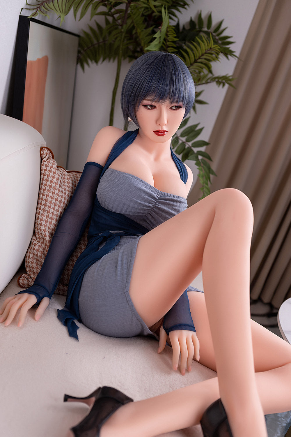 Karen 160cm #54 Head B-cup TPE Sex Doll Short Hair Goddess Realistic Sexy Love Doll