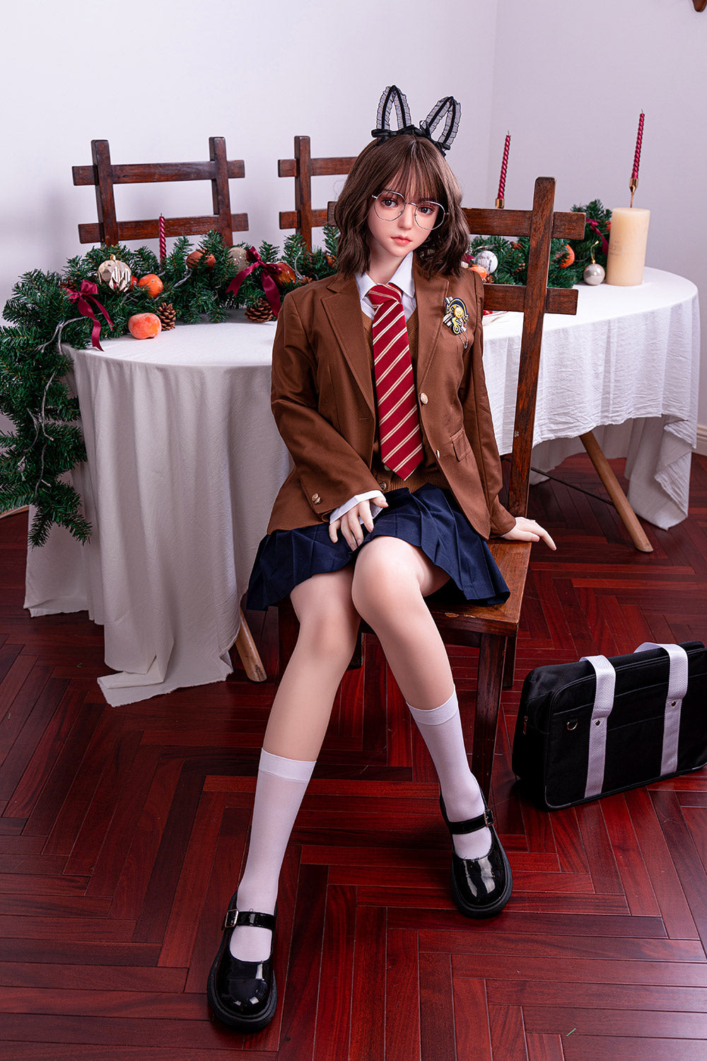 Euphemia 163cm #66 Preppy Style Girl Love Doll Big Breasts Full Silicone Realistic Sex Doll
