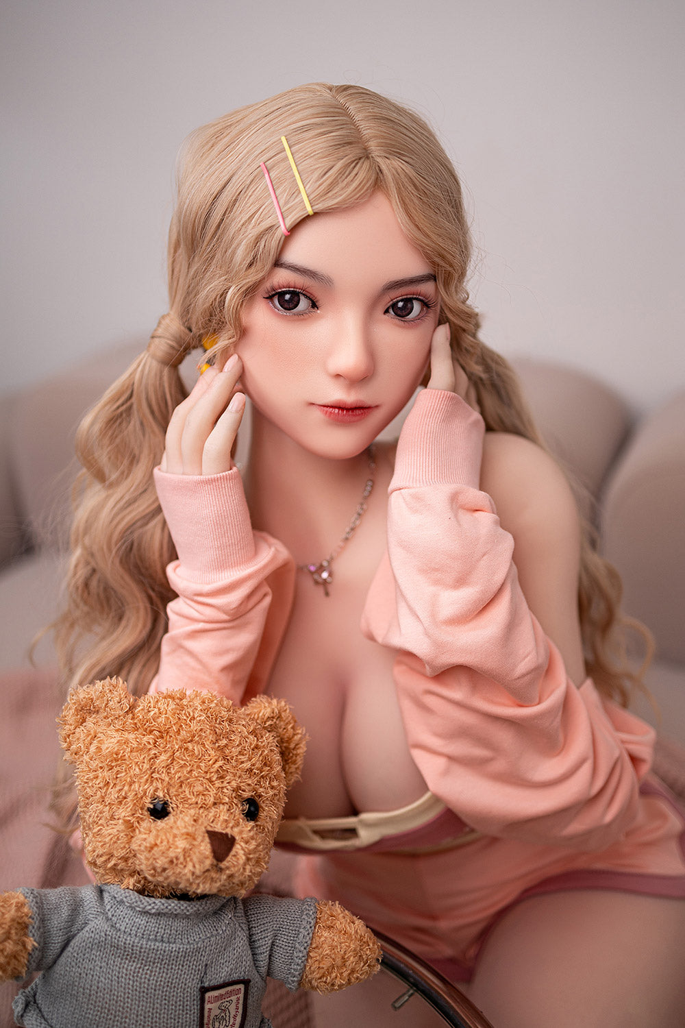 Georgianna 163cm 83# Big Boob Full Silicone Realistic Doll Cute Blonde BBW Adult Love Doll