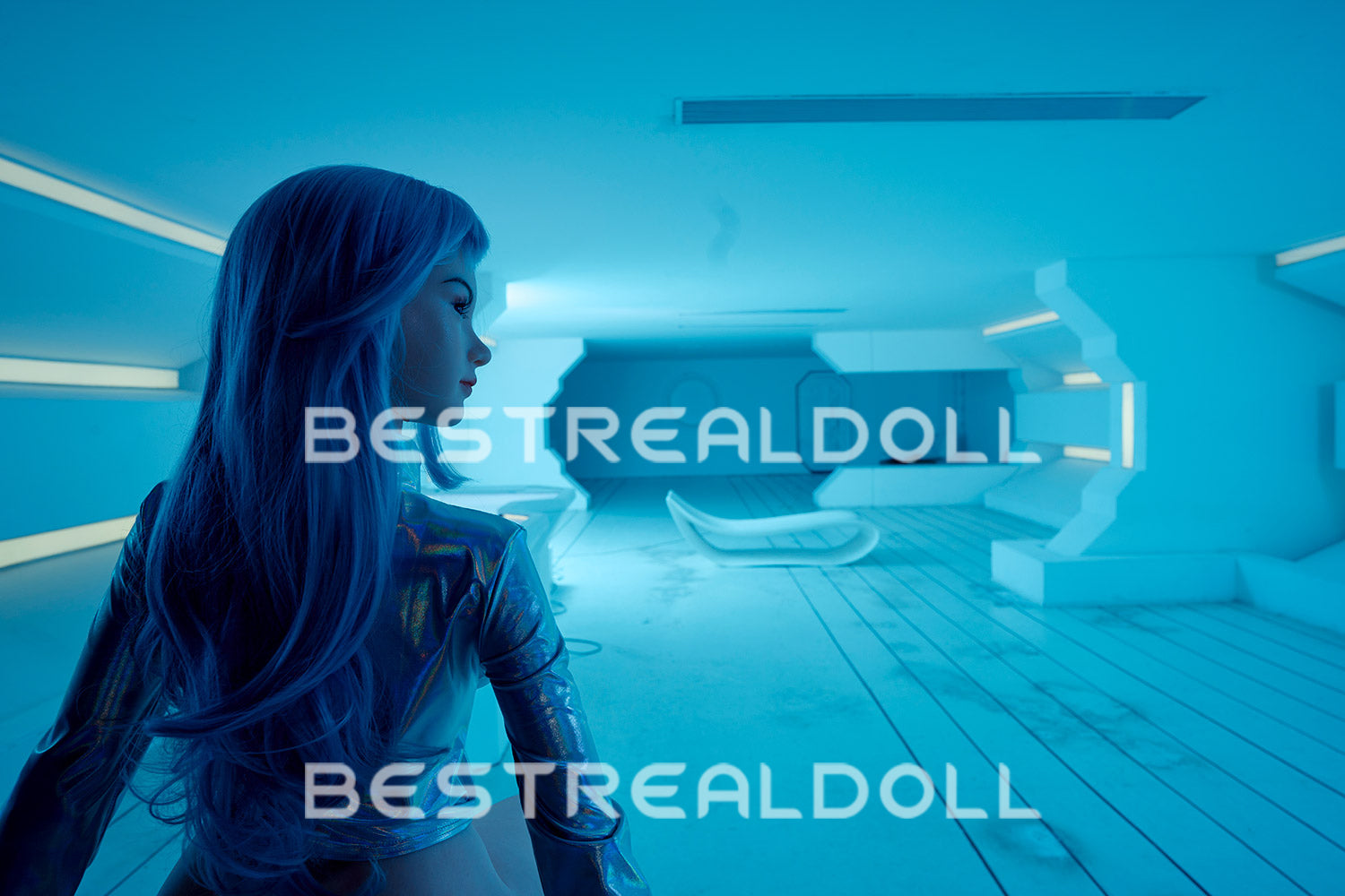 US Stock - RIDMII Unique Design 163cm Lia Silicone Head Love Doll TPE Body Realistic Sex Doll