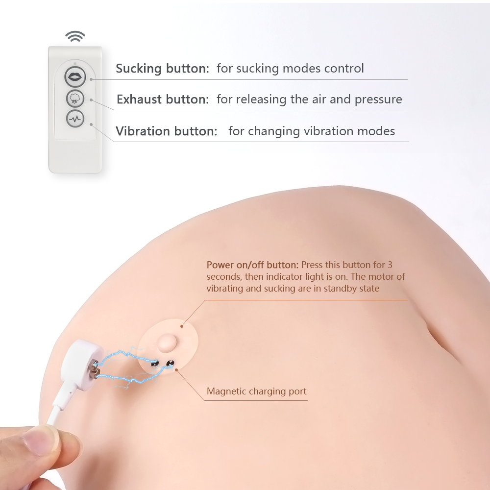 Torso Ass Electric Sucking Sex Ass Doll SQ-MAS50055V